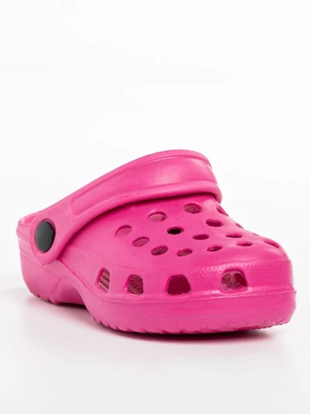 Papuci copii fucsia din material sintetic Ocean