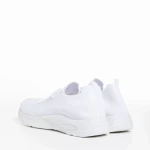 Pantofi sport dama albi din material textil Ricarda