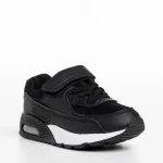 Pantofi sport copii negri din material textil Reyn