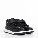 Pantofi sport copii negri din piele ecologica Richey