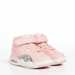 Pantofi sport copii roz din piele ecologica Jaxon