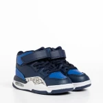 Pantofi sport copii albastru din piele ecologica Jaxon