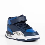 Pantofi sport copii albastru din piele ecologica Jaxon