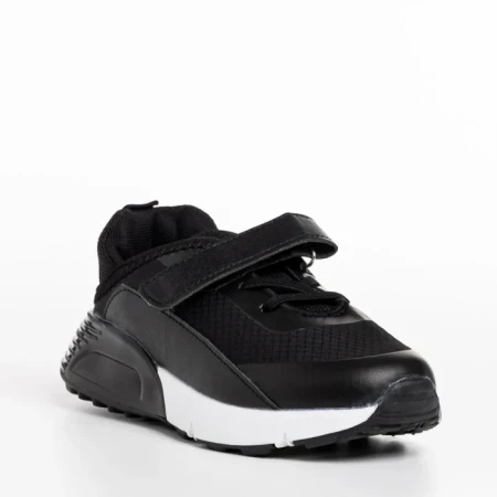 Pantofi sport copii negri din material textil Cianna