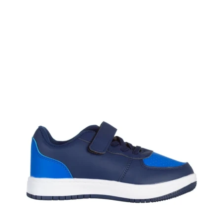 Pantofi sport copii albastri din piele ecologica Ponty