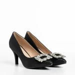 Pantofi dama negri din material textil Rylie