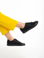 Pantofi dama negri din piele ecologica Clarice