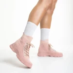 Pantofi sport dama roz din material textil Yariana