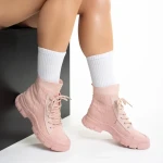 Pantofi sport dama roz din material textil Yariana