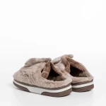 Papuci copii bej din material textil Ronnie