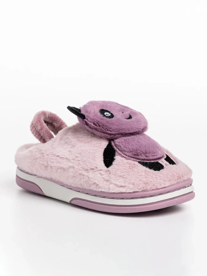 Papuci copii mov din material textil Pierre