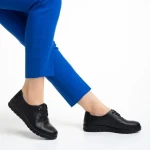 Pantofi dama negri din piele ecologica Cambria