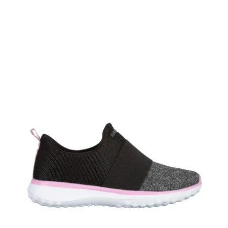 Pantofi sport dama negri cu gri din material textil Sisto