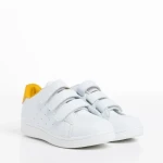 Pantofi sport copii Lamy albi cu galben