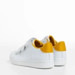 Pantofi sport copii Lamy albi cu galben