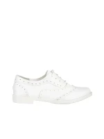 Pantofi casual dama albi din piele ecologica Ragna