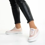 Tenisi dama roz din material textil Dariana