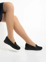 Mocasini dama negri din piele naturala Zofia
