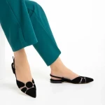 Pantofi dama Marco negre din piele naturala Alfonsina