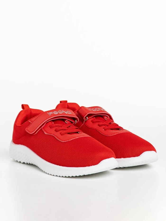 Pantofi sport copii rosii din material textil Amie