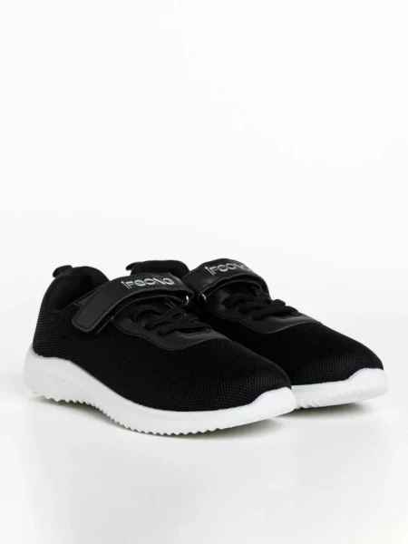 Pantofi sport copii negri din material textil Amie
