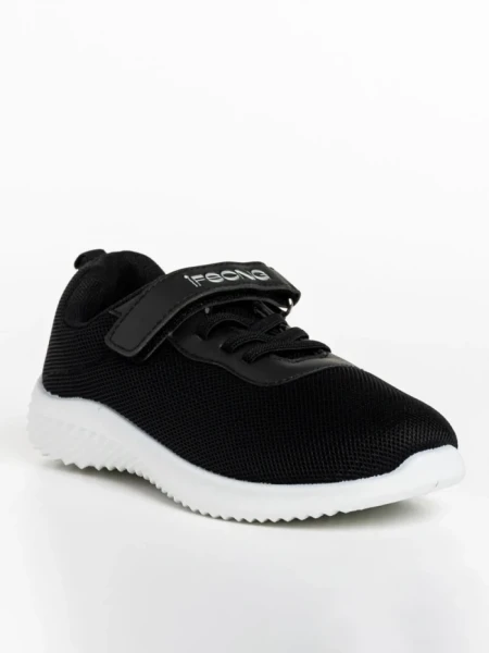 Pantofi sport copii negri din material textil Amie