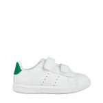 Pantofi sport copii albi cu verde din piele ecologica Frost