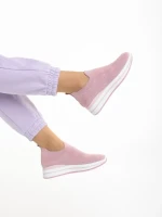 Pantofi sport dama roz din material textil Moira