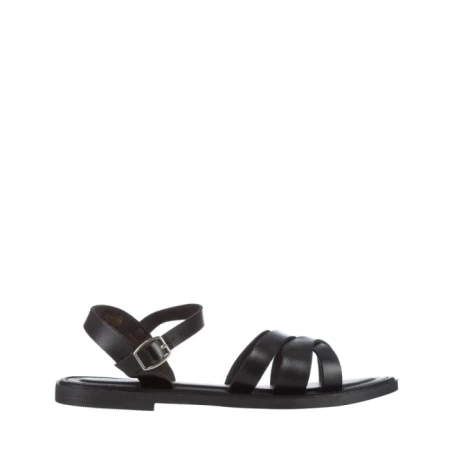 Sandale dama negre din piele ecologica Adrianna
