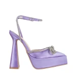 Pantofi dama mov din material textil Valary