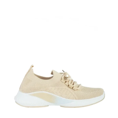 Pantofi sport dama bej din material textil Matrona