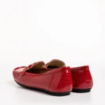 Mocasini dama rosii din piele ecologica Terrance