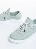Pantofi casual dama verzi din piele naturala Nilda