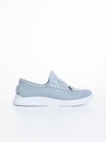 Pantofi casual dama albastri din piele naturala Nilda