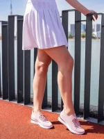 Pantofi sport dama roz din material textil Davinia