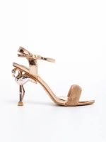 Sandale dama bronz din piele ecologica Shila