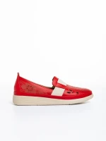 Pantofi dama rosii din piele naturala Robertina