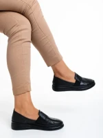 Pantofi dama negri din piele naturala Robertina