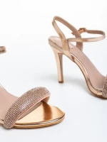 Sandale dama bronz din piele ecologica Ruzana