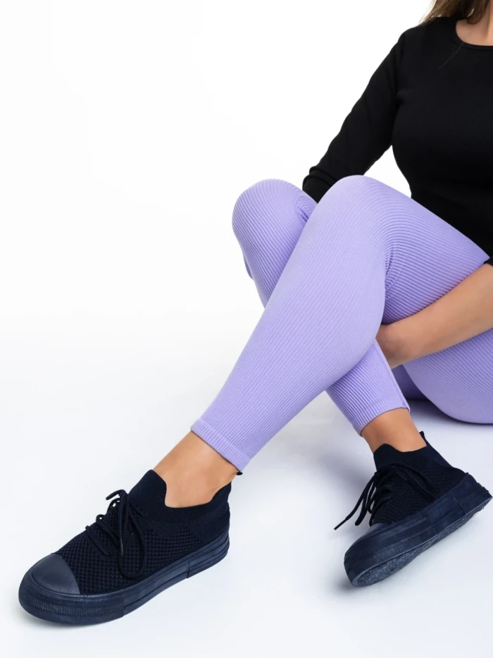Tenisi dama navy din material textil Elexia