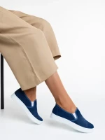 Pantofi sport dama albastri inchis din material textil Lorinda