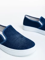 Pantofi sport dama albastri inchis din material textil Lorinda