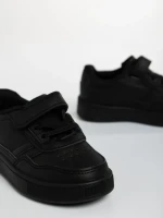 Pantofi sport copii negri din piele ecologica Navi