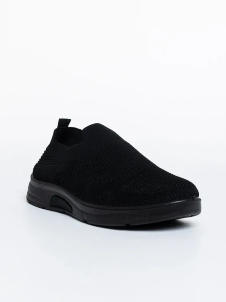 Pantofi sport barbati negri din material textil Eliseo