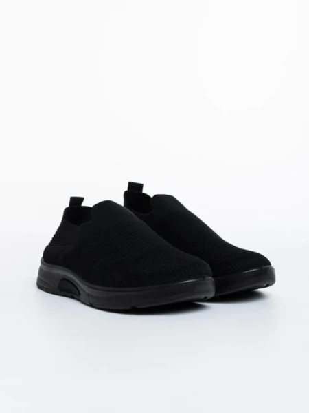 Pantofi sport barbati negri din material textil Eliseo