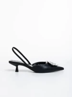 Pantofi dama negre din piele ecologica Salinda