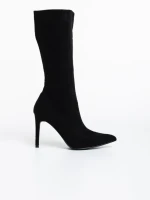 Cizme dama negre din material textil Ernestine