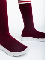 Pantofi sport dama grena din material textil Alisa