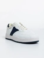 Pantofi sport barbati albi cu navy din piele ecologica Verdell
