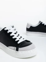 Pantofi sport dama negri din piele ecologica Giorgina